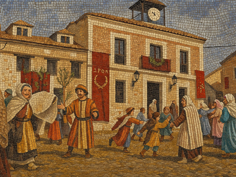 Representación de la Pasión Viviente de Iriépal en Guadalajara. Fotografia de Cuadros Pasión 2 