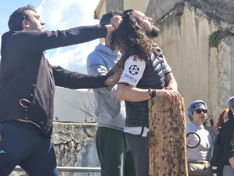 Representación de la Pasión Viviente de Iriépal en Guadalajara. Fotografia de Ensayo General 