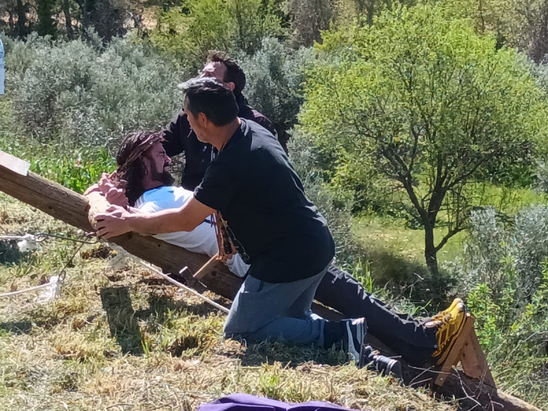 Representación de la Pasión Viviente de Iriépal en Guadalajara. Fotografia de Ensayo General 