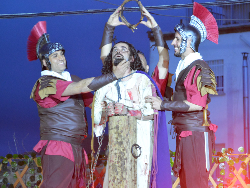 Representación de la Pasión Viviente de Iriépal en Guadalajara. Fotografia de Jos? Pastor 