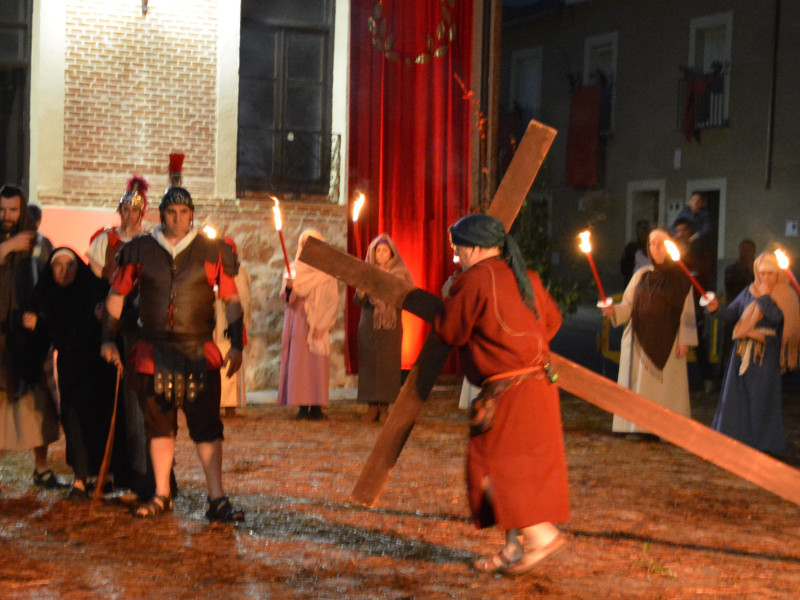 Representación de la Pasión Viviente de Iriépal en Guadalajara. Fotografia de Jos? Pastor 