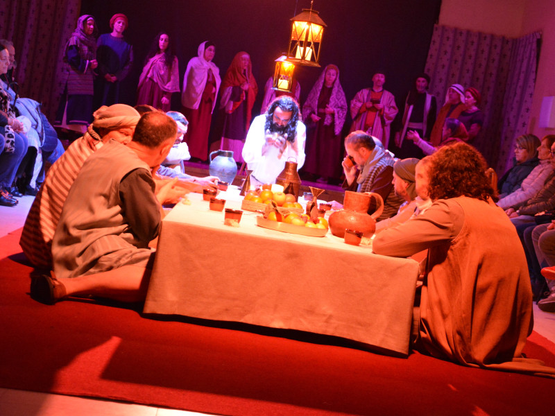 Representación de la Pasión Viviente de Iriépal en Guadalajara. Fotografia de Jos? Pastor 