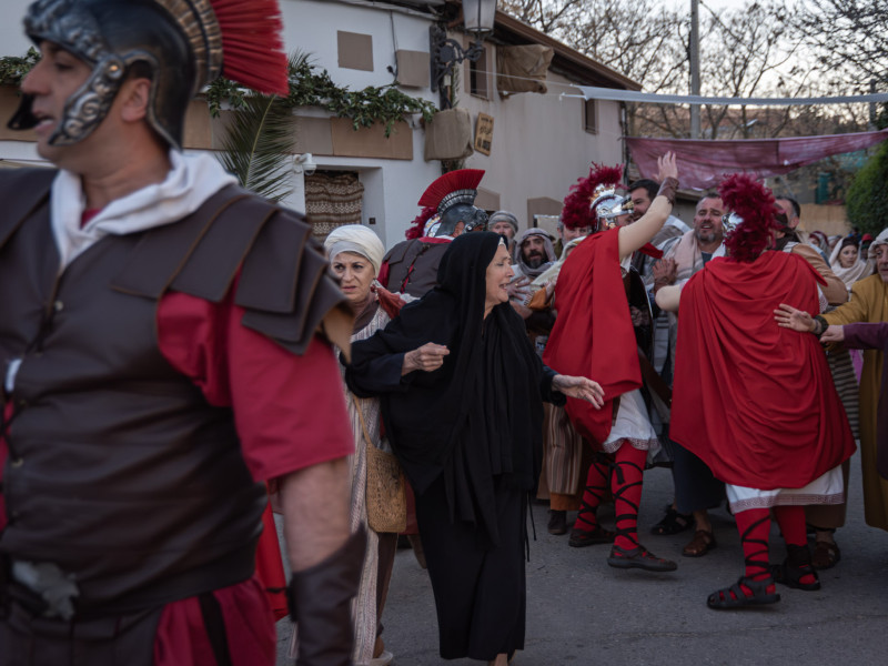 Representación de la Pasión Viviente de Iriépal en Guadalajara. Fotografia de Manuel Borrero 