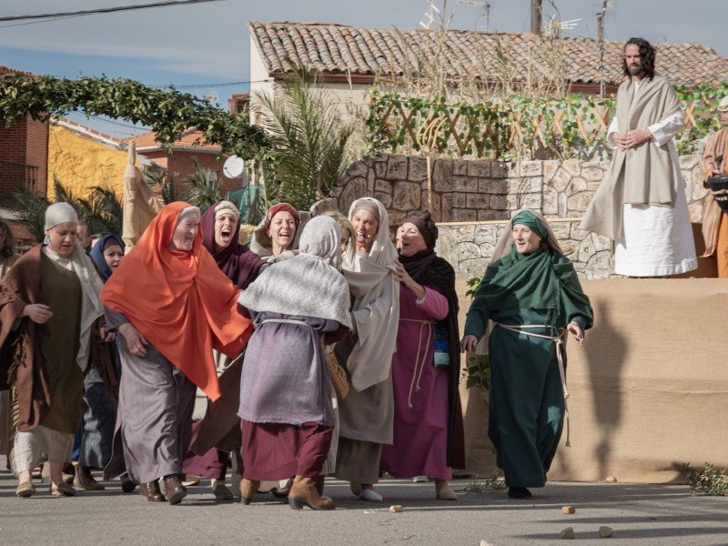 Representación de la Pasión Viviente de Iriépal en Guadalajara. Fotografia de Manuel Borrero 