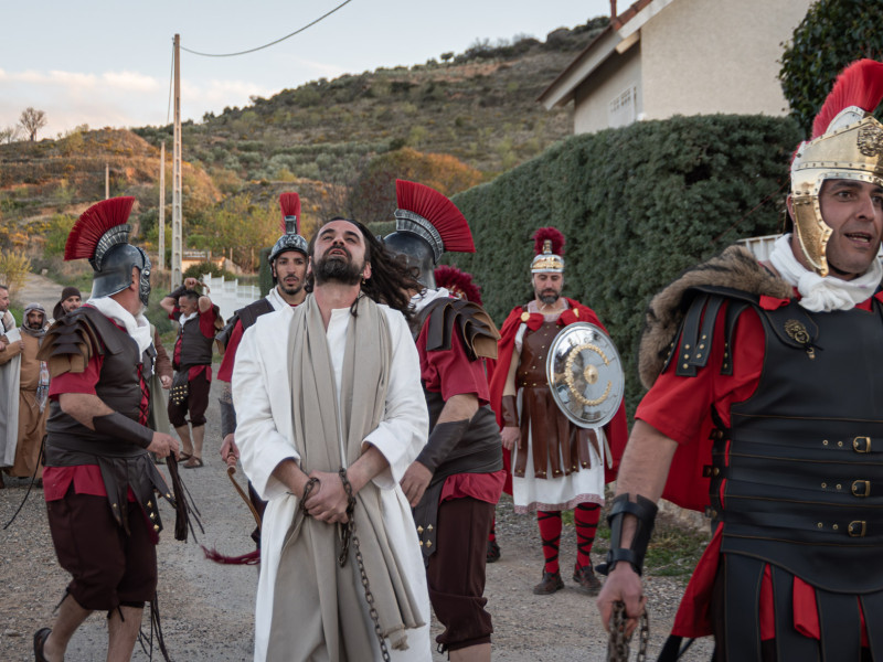 Representación de la Pasión Viviente de Iriépal en Guadalajara. Fotografia de Manuel Borrero 