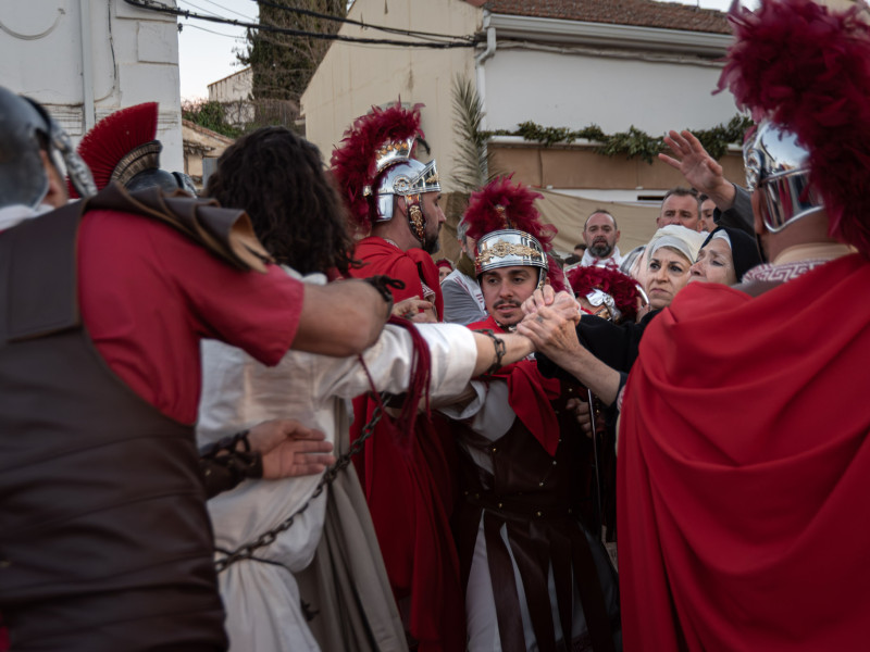 Representación de la Pasión Viviente de Iriépal en Guadalajara. Fotografia de Manuel Borrero 