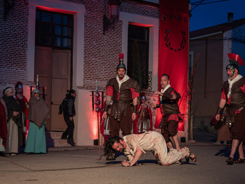 Representación de la Pasión Viviente de Iriépal en Guadalajara. Fotografia de Manuel Borrero 