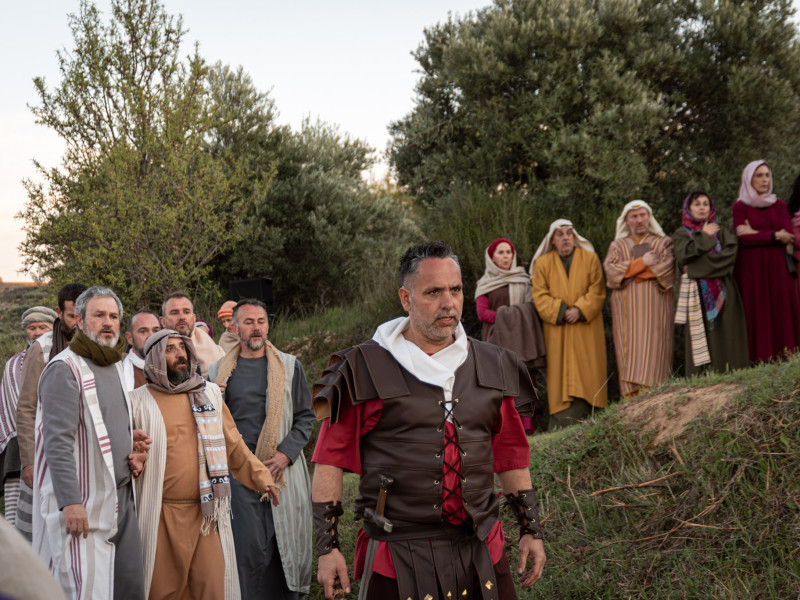 Representación de la Pasión Viviente de Iriépal en Guadalajara. Fotografia de Manuel Borrero 