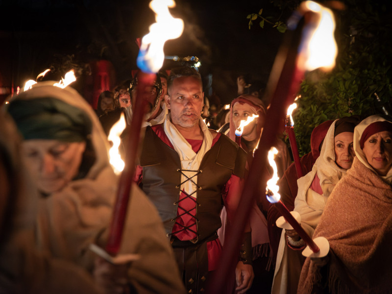 Representación de la Pasión Viviente de Iriépal en Guadalajara. Fotografia de Manuel Borrero 