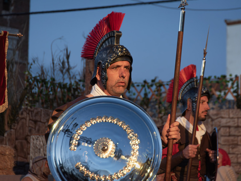 Representación de la Pasión Viviente de Iriépal en Guadalajara. Fotografia de Manuel Borrero 