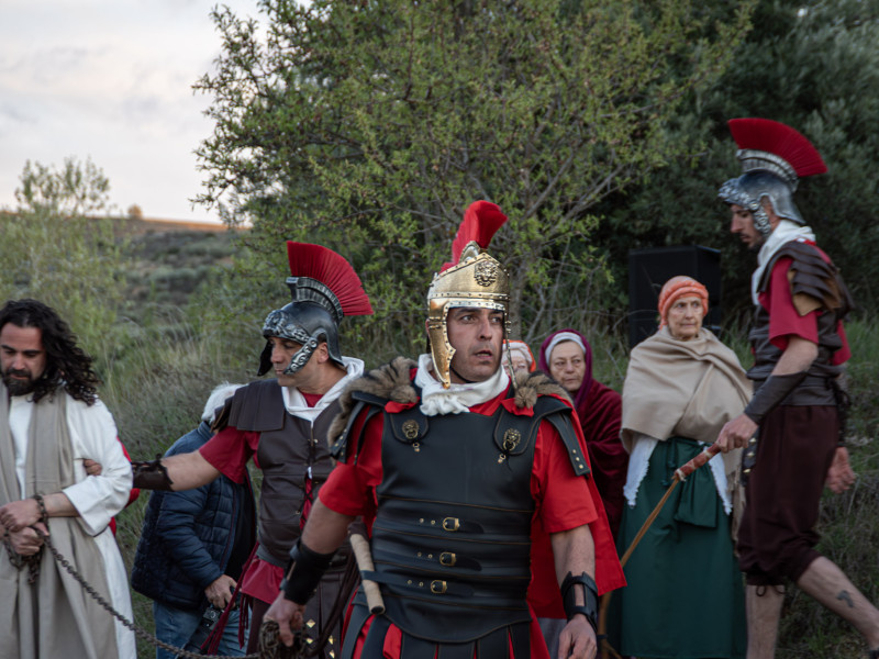 Representación de la Pasión Viviente de Iriépal en Guadalajara. Fotografia de Manuel Borrero 