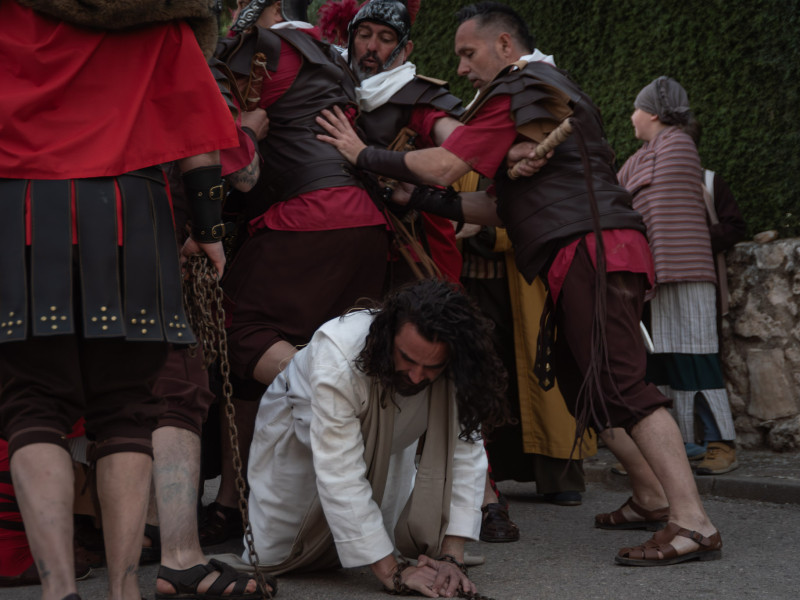Representación de la Pasión Viviente de Iriépal en Guadalajara. Fotografia de Manuel Borrero 