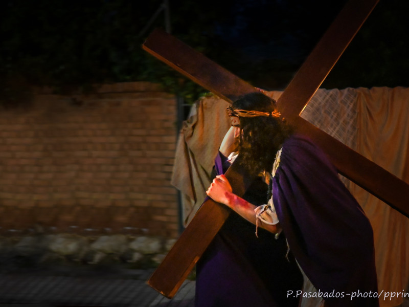 Fotografía de la galería de Pablo Pasabados de la Pasión Viviente de Iriépal