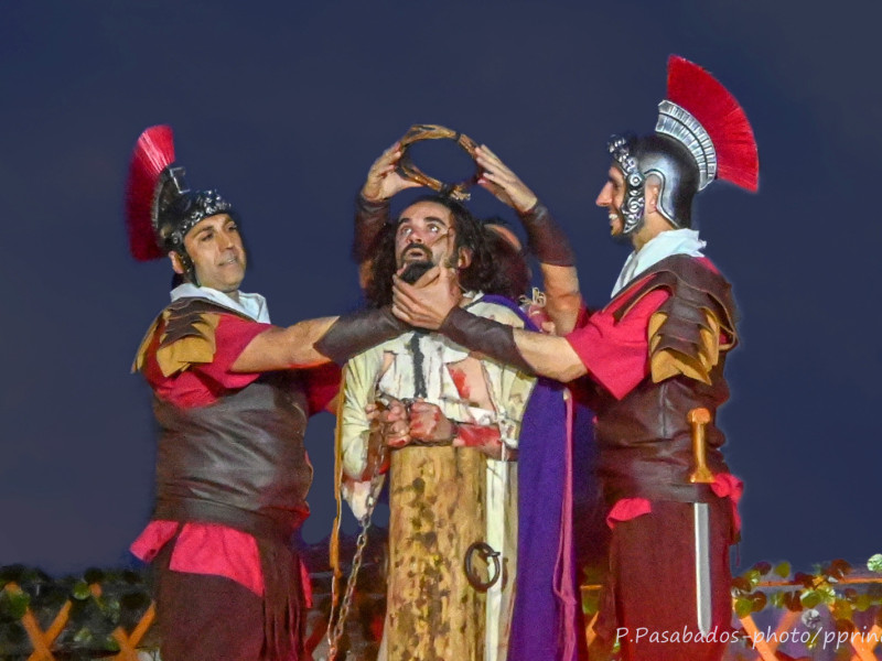 Fotografía de la galería de Pablo Pasabados de la Pasión Viviente de Iriépal